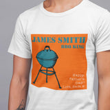Personalised Father's Day BBQ King T Shirt T-Shirt Always Personal 