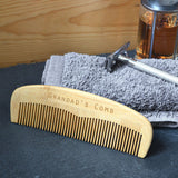 Personalised Comb Hair and Beard Eco Friendly Bamboo