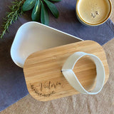 Personalised Engraved Bamboo Lunch Box Eco Friendly Box Always Personal 