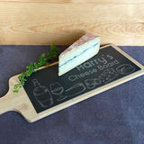 Personalised Bamboo and Slate Cheese Board Cheese Icons Chopping Board Always Personal 