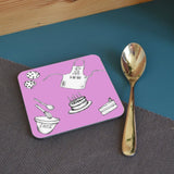 Personalised Star Baker Square Coaster in Yellow, Blue or Pink Coaster Always Personal 