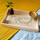 Personalised Breakfast Tray Wooden Breakfast in Bed Engraved Design tray Always Personal 