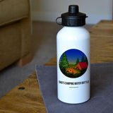 Personalised Camping Water Bottle 600ml Silver or White Water Bottle Always Personal 