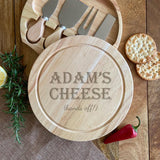 Personalised Keep Off My Cheese Board with Cheese Knife Set Chopping Board Always Personal 
