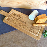 Personalised Bamboo Cheese Board Cheese Illustration Chopping Board Always Personal 
