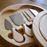 Personalised Cheese Board Cheese Illustrations with Knife Set Chopping Board Always Personal 