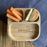 Personalised bamboo plates for kids