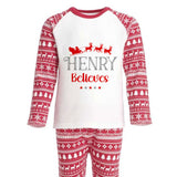 Personalised Christmas Pyjamas I Believe All Family Sizes