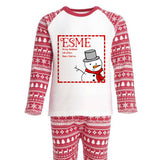Personalised Xmas Pyjamas Snowman Penguin Santa or Reindeer