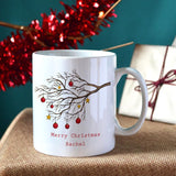 Personalised Winter Tree Christmas Mug