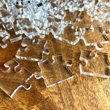 Impossible Clear Jigsaw Puzzle made from transparent acrylic
