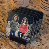 Photo coasters set of 4 with stand