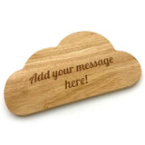 Personalised Cloud Chopping Board Solid Wood Engraved Message Chopping Board Always Personal 