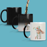 Heat change mug with custom photo