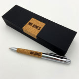 Luxury Personalised Pen Metal Cork Grip Engraved Name Pen Always Personal 