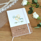 Personalised Small Wedding Guest Book Cork Cover