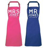 Personalised Couple's Apron Set Apron Always Personal 