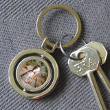 Personalised Spinning Circle Metal Photo Keyring Keyrings Always Personal 