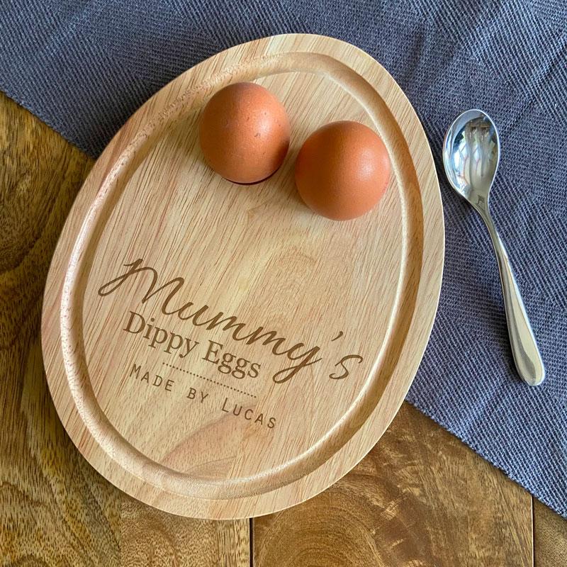 Dippy egg board custom engraved