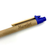 Personalised Eco Friendly Pen Cardboard and Biodegradable PLA Engraved Pen Always Personal 