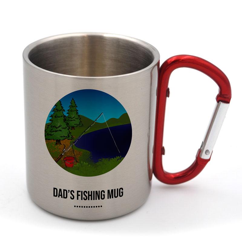 Custom printed fishing mug
