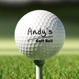 Personalised Golf Ball Name Handwriting Style