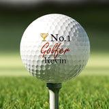 Personalised Golf Ball Number 1 Golfer