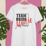 Personalised Hen Party T-Shirt - Team Bride T-Shirts - Add Custom Names