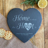 Personalised Engraved Slate Placemat Home Is Where The Heart Is Placemat Always Personal 