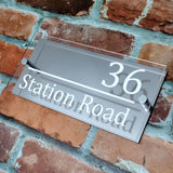 Modern house sign plaque