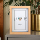 Personalised Anniversary Framed Print Heart Photo