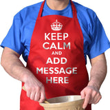 Personalised Keep Calm and Carry On Apron Apron Always Personal 