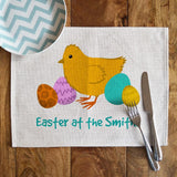 Personalised Easter Table Mat Linen Family Name Placemat Always Personal 