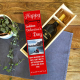 Personalised Lockdown Valentine's Day Wine Box Photo Message Wine Box Always Personal 