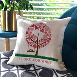 Personalised Romantic Valentines Day Linen Cushion Cushion Always Personal 
