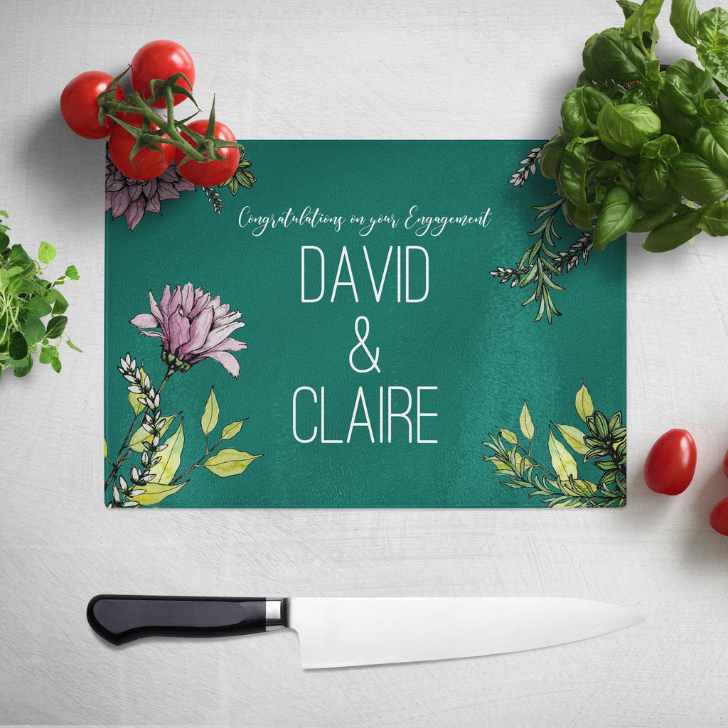 Personalised glass best sale chopping board