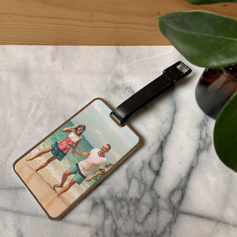 Personalised Photo Luggage Tag