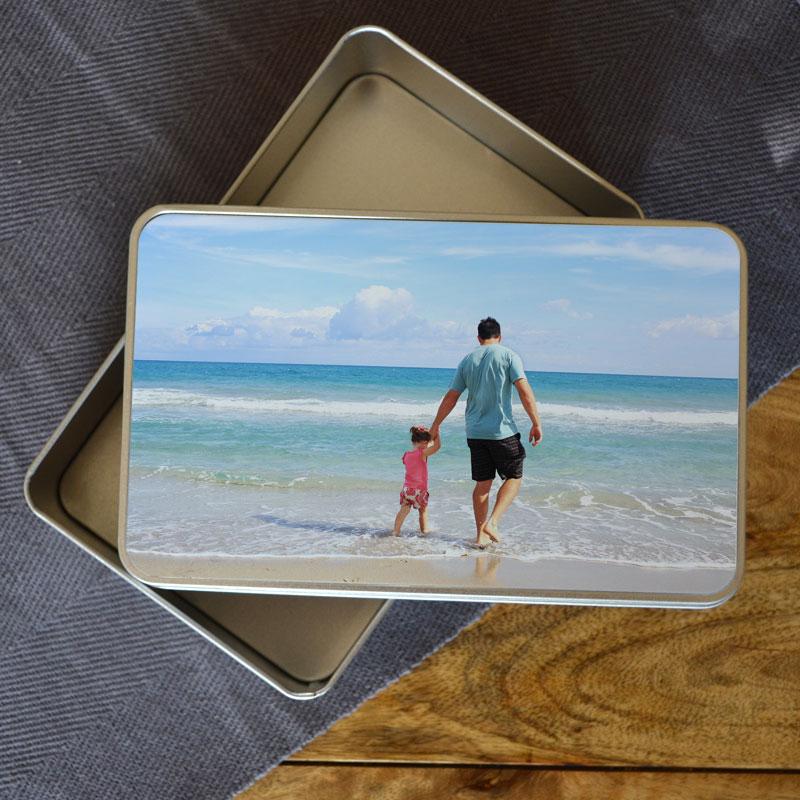 Personalised tin custom printed with any photo