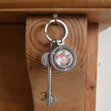 Personalised Spinning Circle Metal Photo Keyring Keyrings Always Personal 