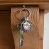 Personalised Spinning Circle Metal Photo Keyring Keyrings Always Personal 