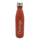 Personalised Flower Icon Engraved Hot / Cold Metal Water Bottle 500ml