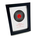 Personalised Our Song Framed Print Record