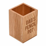Personalised Oak Pencil Pot Desk Tidy Pencil Pot Always Personal 