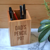 Personalised Oak Pencil Pot Desk Tidy Pencil Pot Always Personal 