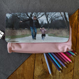 Personalised Pink Photo Pencil Case with Pockets Pencil Case Always Personal 