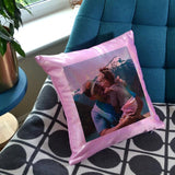 Personalised Glitter Sparkly Photo Cushion Cushion Always Personal Pink 