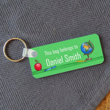 Personalised Back to School Name Badge Multiple Colours Available Keyrings Always Personal 