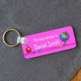 Personalised Back to School Name Badge Multiple Colours Available Keyrings Always Personal 