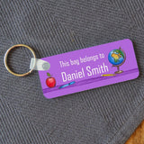 Personalised Back to School Name Badge Multiple Colours Available Keyrings Always Personal 