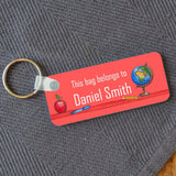 Personalised Back to School Name Badge Multiple Colours Available Keyrings Always Personal 